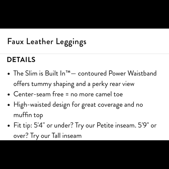 SPANX Faux Leather Leggings - Picture 6 of 8